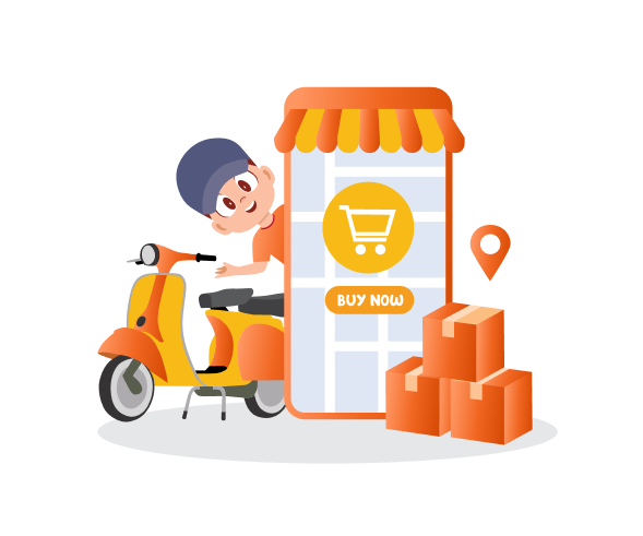 delivery man tracking address
