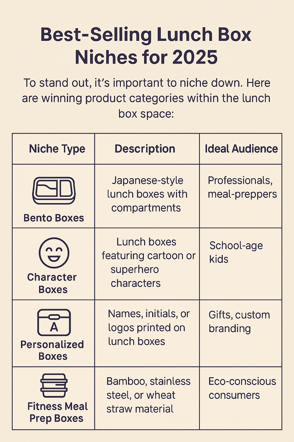 Lunch Box Dropshipping: A Profitable Niche in 2025 Best-Selling Lunch Box Niches for 2025