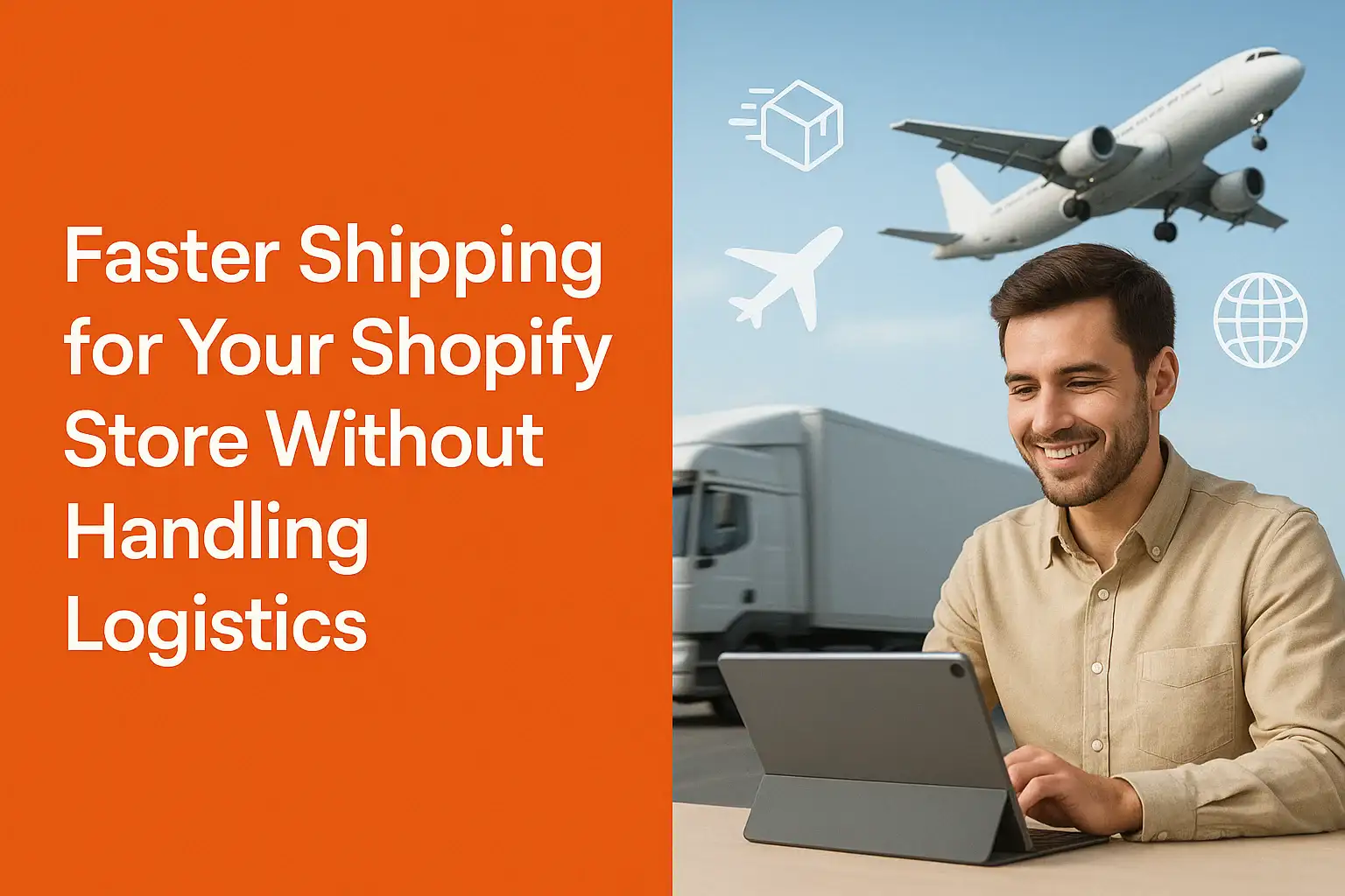 How can I offer faster shipping for my Shopify store without handling logistics myself