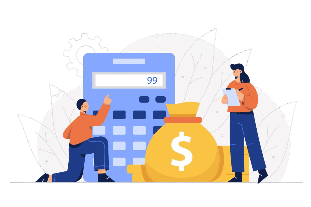 Aero Pricing finance department employees are calculating expenses company s business