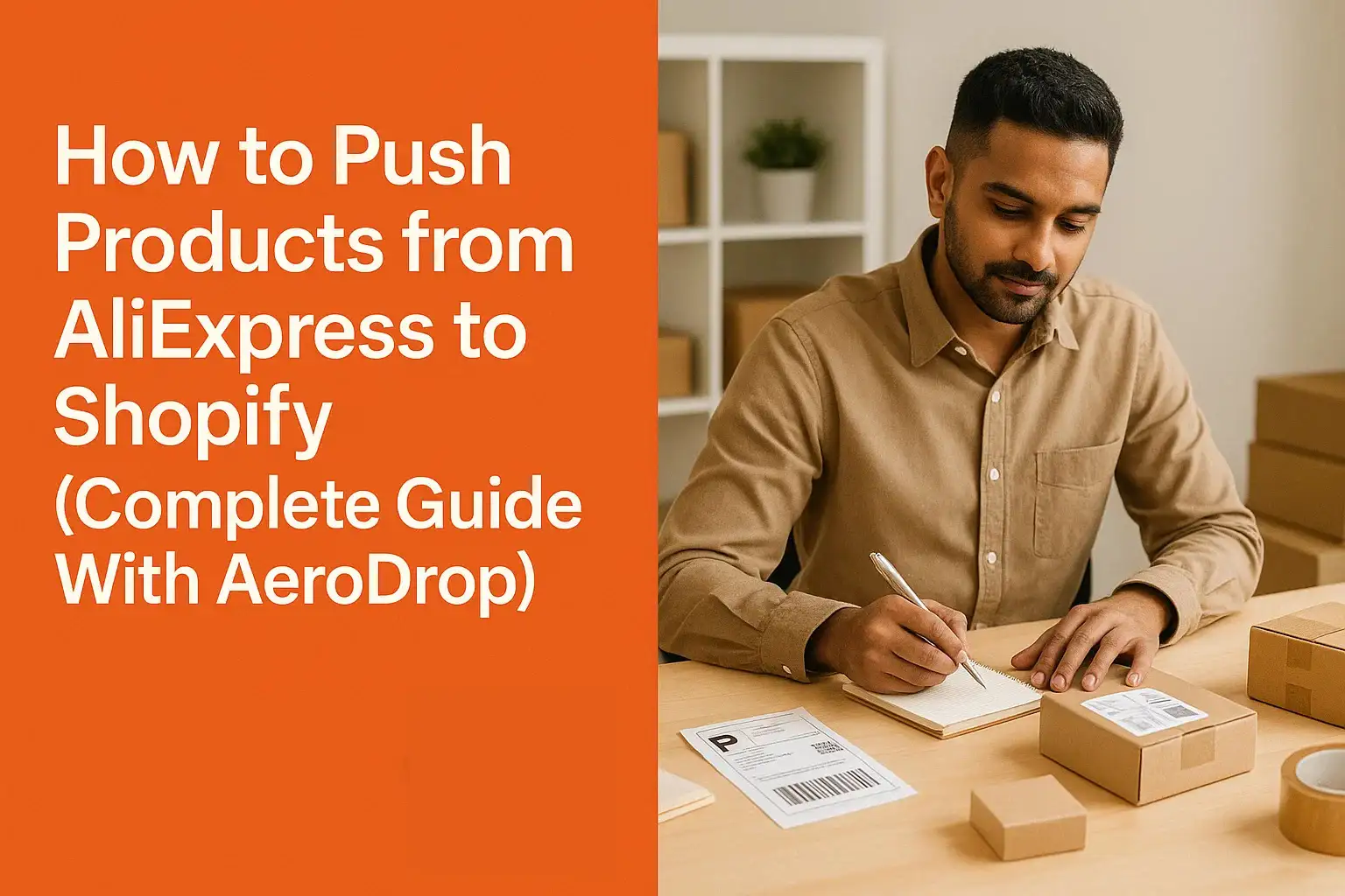 Blog How to Push Products from AliExpress to Shopify with AeroDrop